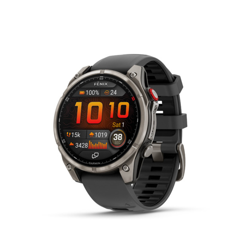 Garmin fenix 8 Pro - 47mm, AMOLED, Sapphire, Titanium, Graphite/Black band